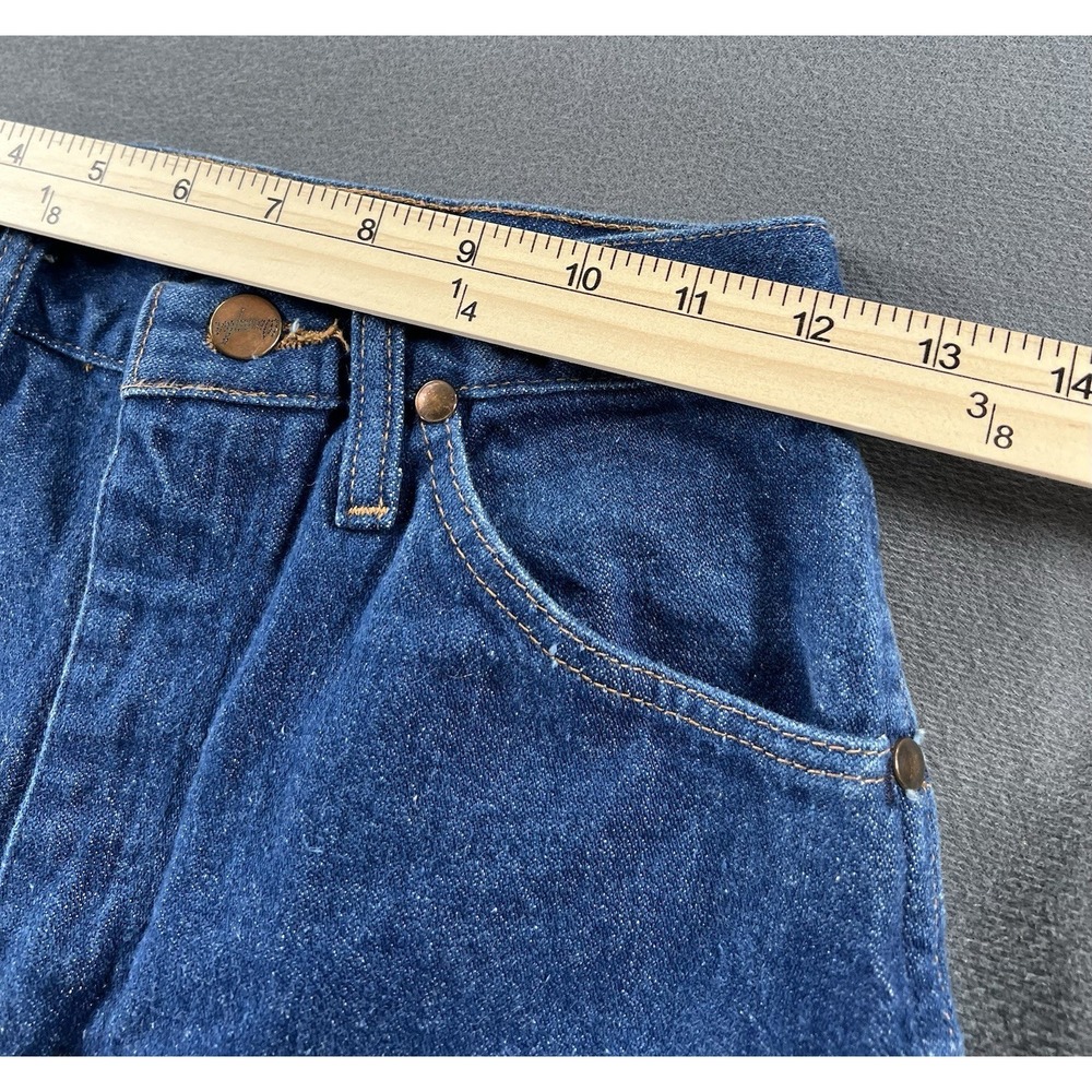 Vintage Wrangler USA Made Jeans Women Jrs. Size 1 x 32 High Rise Straight Leg - Picture 10 of 12